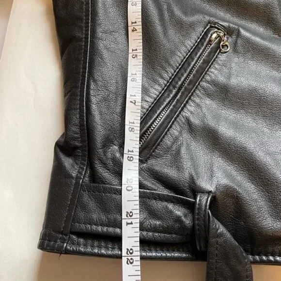 Vintage Berman's Leather 80's Motorcycle Jacket Size Small - Picture 7 of 16